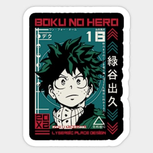 Izuku Midoriya Anime fanart Sticker